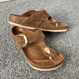 Birkenstock Brown Leather Sandals